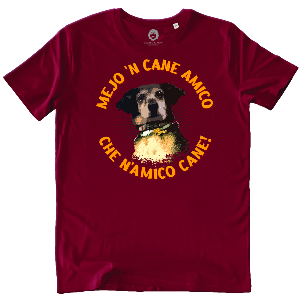CREATOR - LE ROBBE UFFICIALI - MEJO 'N CANE AMICO burgundy